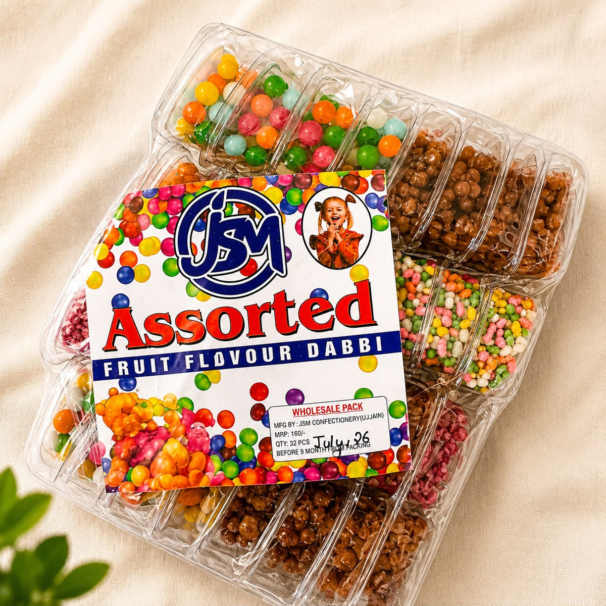 Assorted Fruit Flavour Dabbi | 1 Full Pack | Tongue Twister Junction